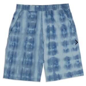 Lululemon Pace Breaker Shorts Linerless Elastic Waist Tie Dye Blue Size Medium